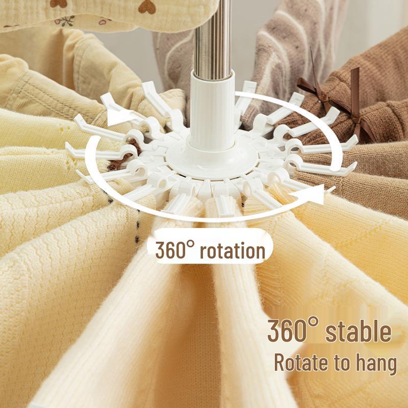 Rotatable Baby Clothes & Diaper Drying Rack - Multi-Size Newborn Towel Rack