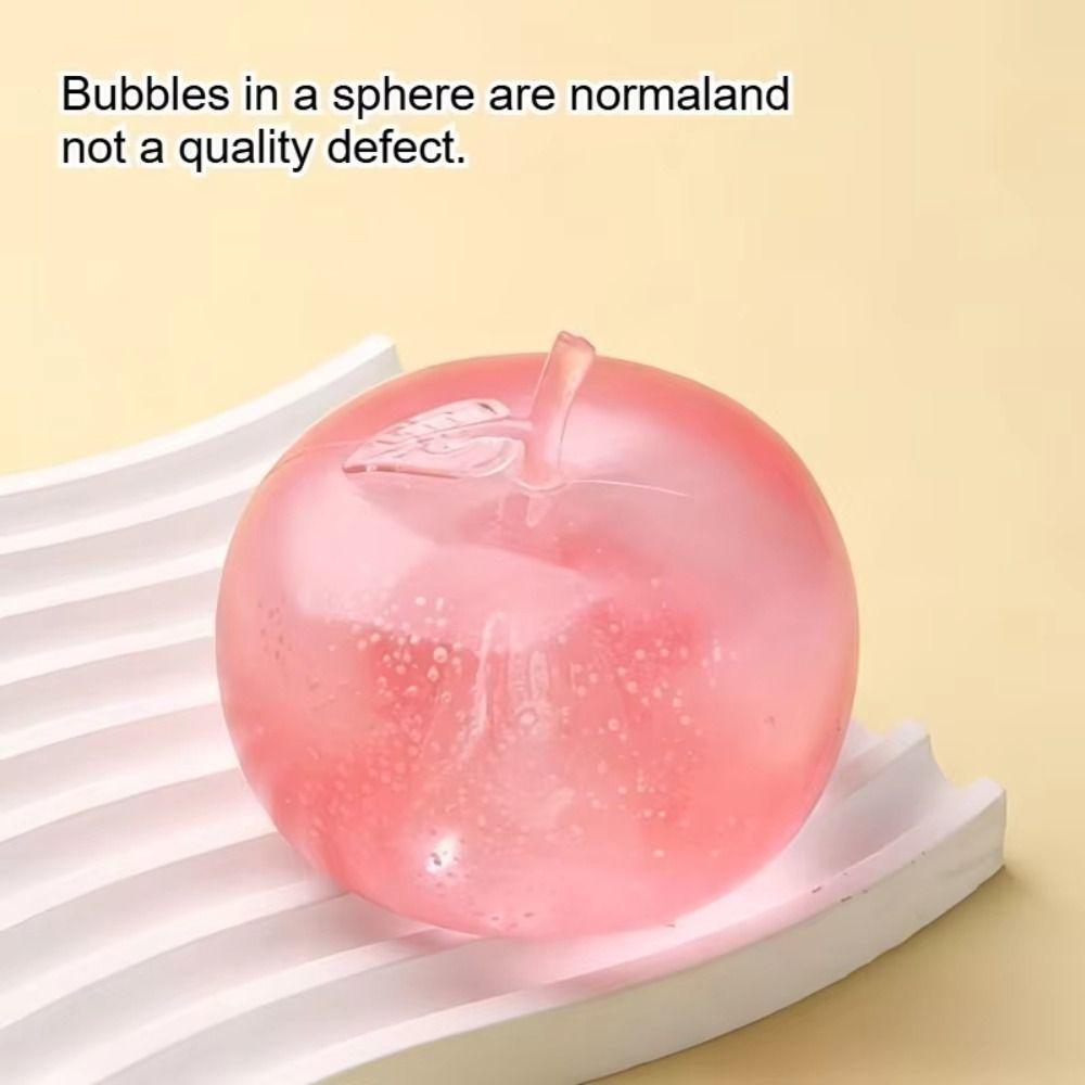 Blue Coconut Oil Squishy Ball Soft Quick-Rebound Ball Quick-Rebound Squeeze Toy Transparent Clear Jelly Maltose Squishy Toy