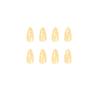 24Pcs/Set Quick Nails Yellow Waves False Nials Sticker Wearable Waterproof Manicure Finished Nails