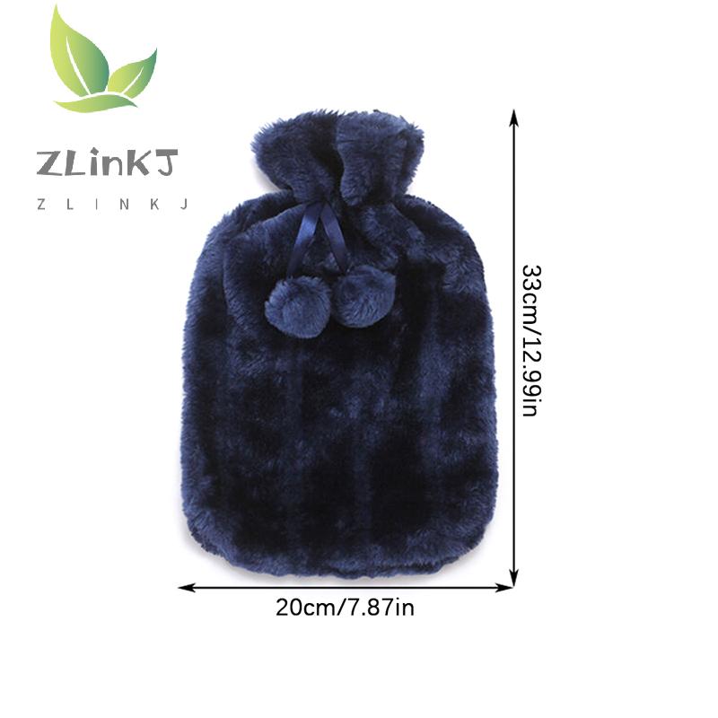 Large 2L Hot Water Bottle Cover Soft Simulation Plush Cute Hot Water Bottle Cover Helps Keep Hot Water Bag Insulated Cover