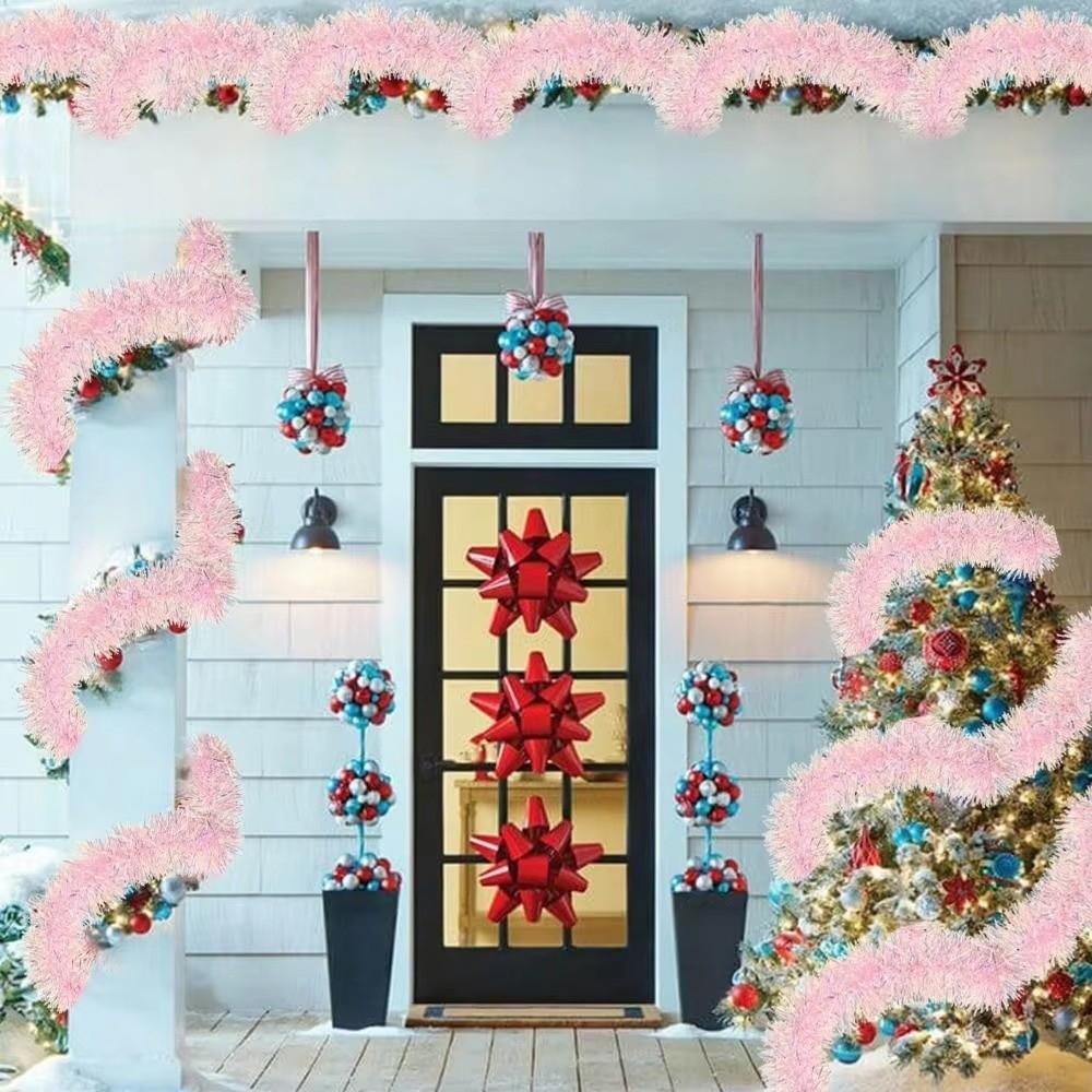 2M Рожева гірлянда DIY Аксесуари Вінок Підвіска Нові Новорічні прикраси Різдво