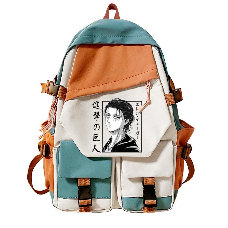 Angriff auf den Riesen Peripheren Bedruckten Rucksack Tagesfreizeit Studenten Schultasche