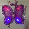 Kids Butterfly Wings Set LED Glowing Fairy Wing Butterfly Headband Tassel Wand Kit