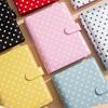 A5A6 Colorful Retro Red Sliver Black Polka Dots DIY Binder Photocards Collect Book Diary Agenda Planner Cover Stationery