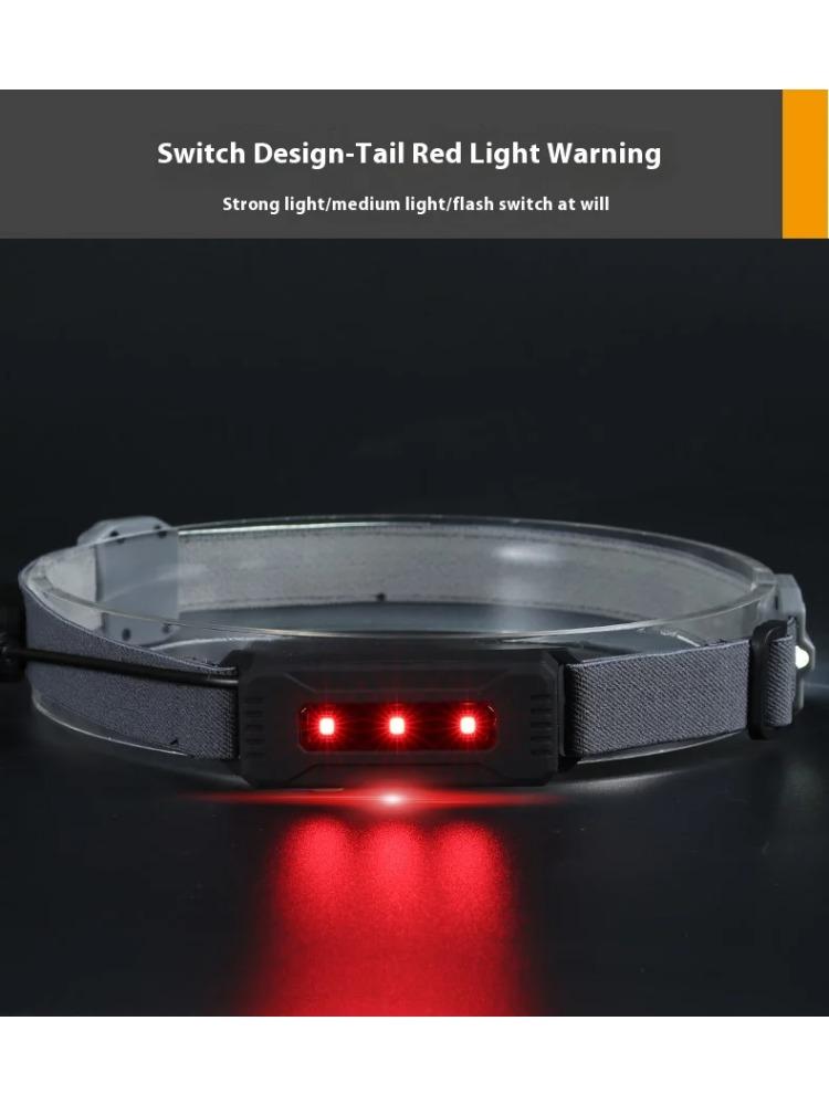 Led Mini Multi-Function Rechargeable Headlight Cob Outdoor Adventure Fishing Bright Light Flashlight