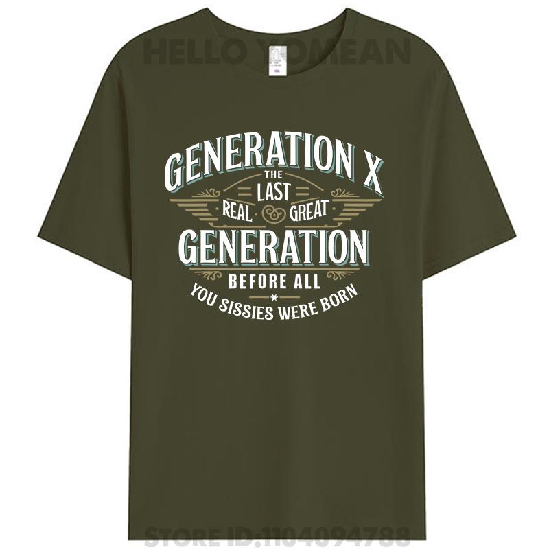 Generation X 1965-1980 Die letzte wirklich großartige Generation X Witziges sarkastisches T-Shirt Damen Herren 100% Baumwoll-T-Shirt Tops Neuheitsgeschenke