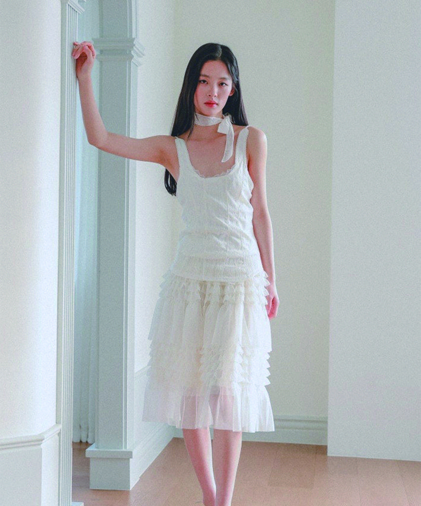 Hypernet Tiered Skirt