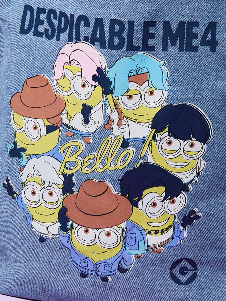 LINE Friends BTS X DM4 Denim Tote Bag