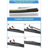 For Honda Fit Jazz 2001 - 2008 GD3 GD1 2007 2006 2005 2004 2003 2002 Car Front Wiper Blade Windshield Windscreen Window Brushes