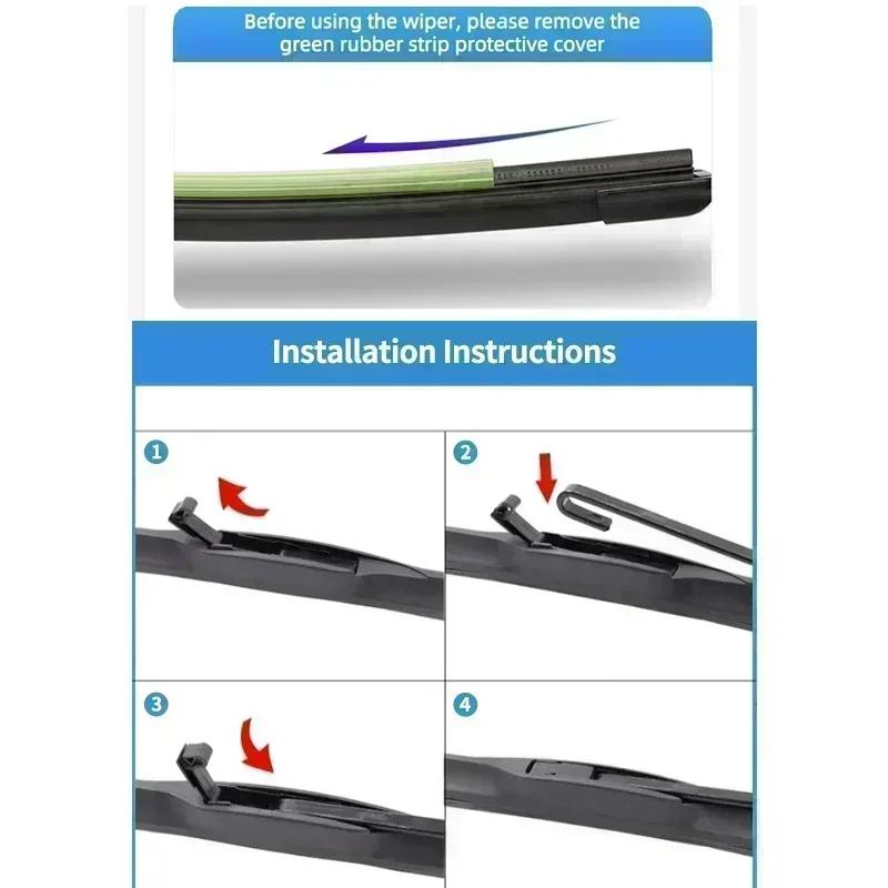 For Honda Fit Jazz 2001 - 2008 GD3 GD1 2007 2006 2005 2004 2003 2002 Car Front Wiper Blade Windshield Windscreen Window Brushes