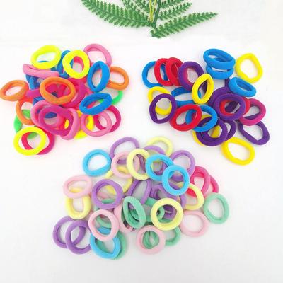 100 Pieces of High Elasticity Fashionable Nylon Hair Cord Children's Hair Accessories, Simple Basic Hair Cord And Headband