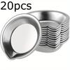 5/10/20pcs Durable Stainless Steel Paint Palette Set,Round Mixing Trays for Artists - Metal Art Supplies for Home and School Use