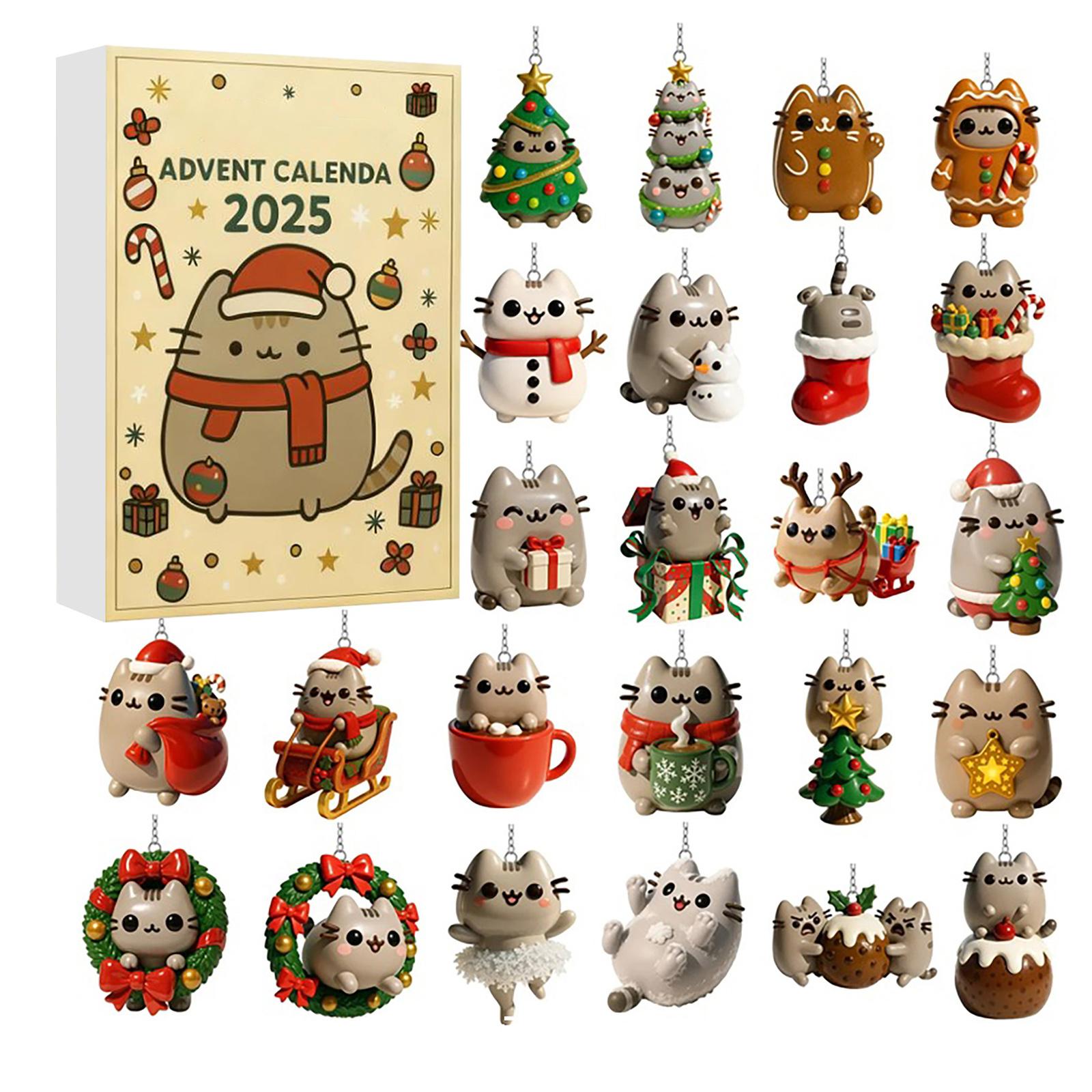 

24-дневный календарь обратного отсчета, Адвент-календарь, Сюрприз каждый день, Подарок для детей, Подарок для фанатов One Size