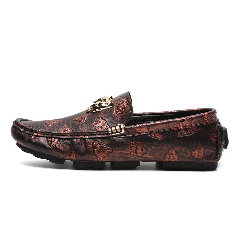 

Туфли Pacecraft Мужские лоферы из натуральной кожи - Удобные и противоскользящие повседневные деловые туфли, Легкая обувь для отдыха 39 бронзовый