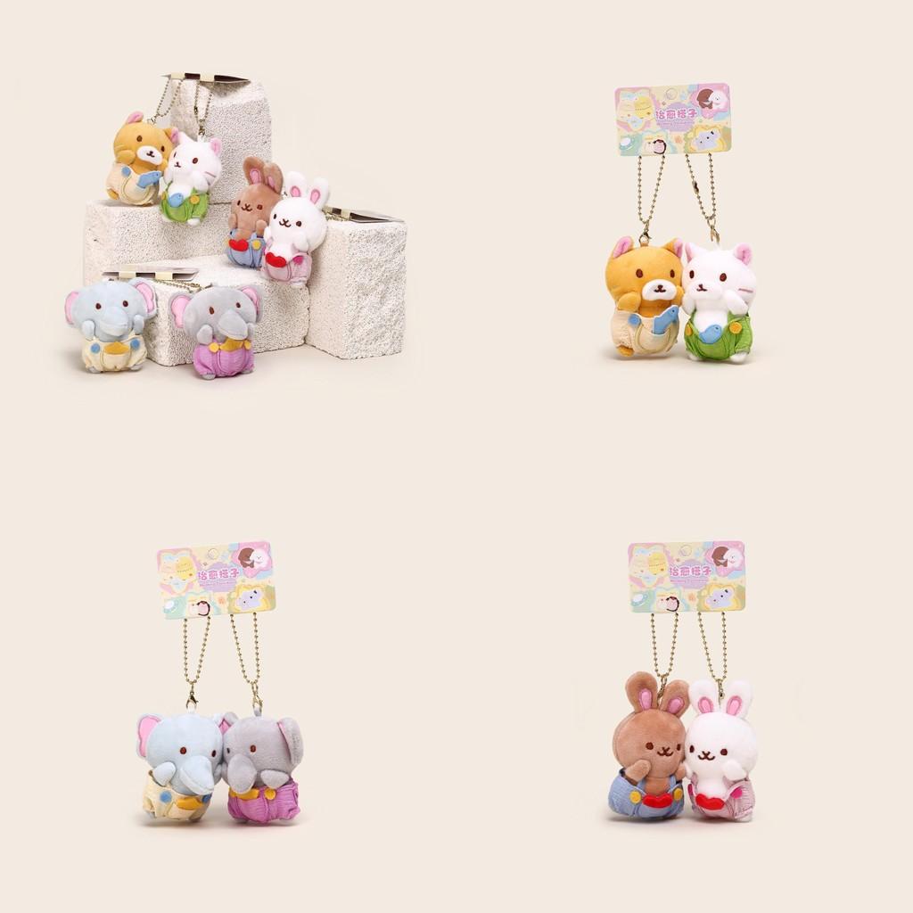 Plush Attraction Magnetic Keychain With Rabbit Elephant Bear Design For Gift Kid