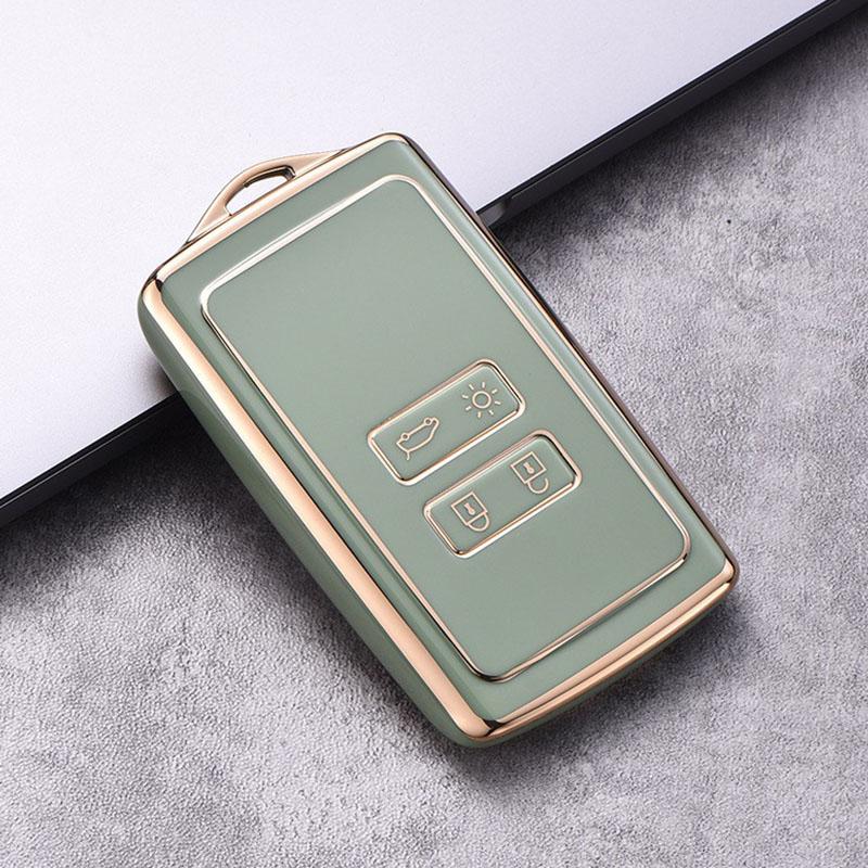 For Renault Kadjar Megane Koleos QM5 QM6 TPU Car Remote Key Cover Case Key Shell Holder Bag Fob Keychain Protector Accesories