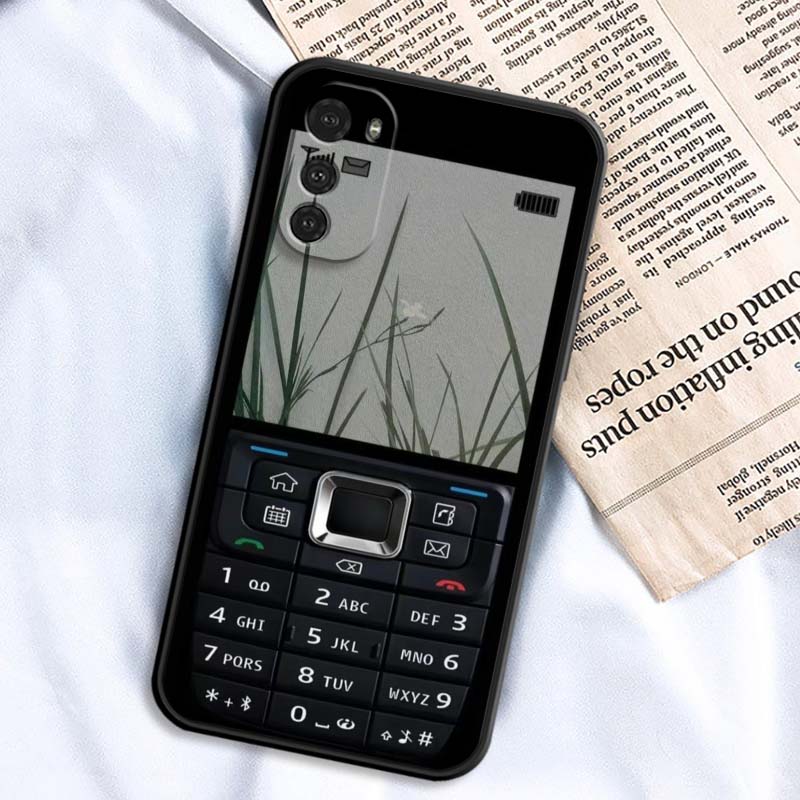 Luxury Vintage Phone Pattern For Motorola G85 Edge 50 G24 G35 G14 G04 40 G72 G34 G G54 G13 G32 5G Black Phone Case