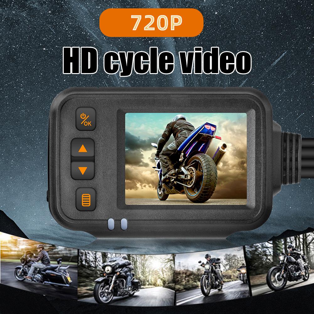 Motorcycle DVR HD 1080P Front Rear View Dash Cam IP65 Waterproof Motorcycle Camera Parking Monitor Dynamic Induction