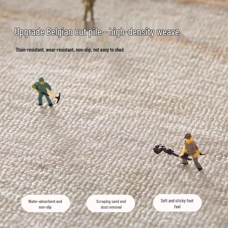 Japanese Minimalist Round Non-Slip Area Rug