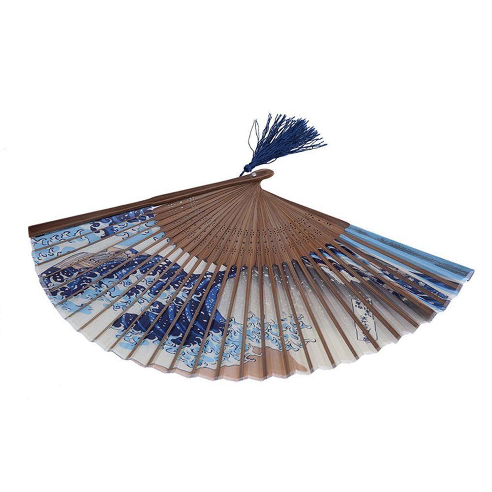 Bamboo Kanagawa Prom Party Decoration Home Wedding Folding Fan Hand Held Fan Hand Fan