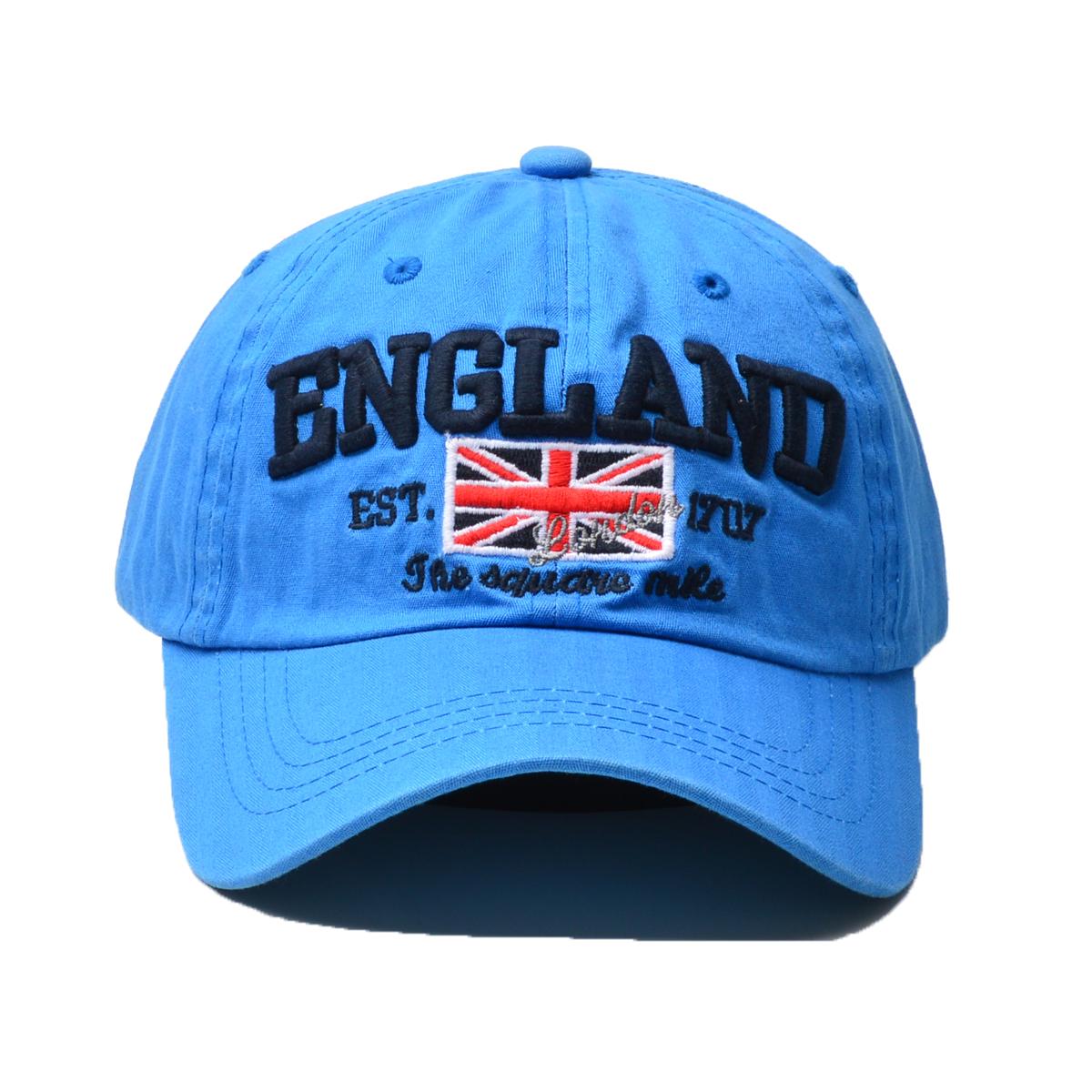 

NORTHWOOD Всесезонна 3D вишивка АНГЛІЯ Літери Бейсболка Чоловіча для спорту на відкритому повітрі Тренування Сонцезахисний козирок Регульована кепка Чоловічі кепки-тракери 55-60 cm синій