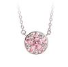 [Marke Univarc] Sterling Silber Kirschblüten-Halskette, Schmucktuch, Beutel, Tasche und Garantiekarte - Luxuriöses 5-teiliges Set Zirkonia Pink
