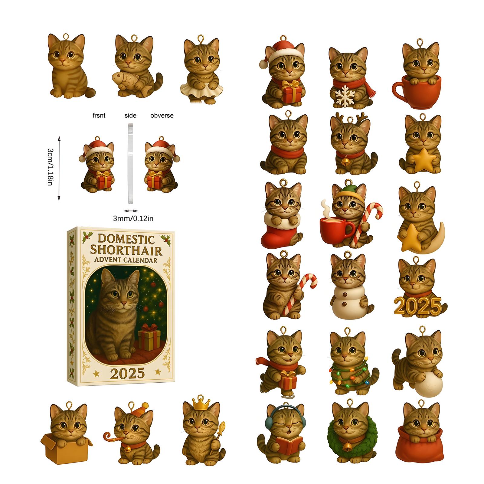 

Календарь обратного отсчета включает 24 подарка, календарь обратного отсчета и подарок-сюрприз One Size