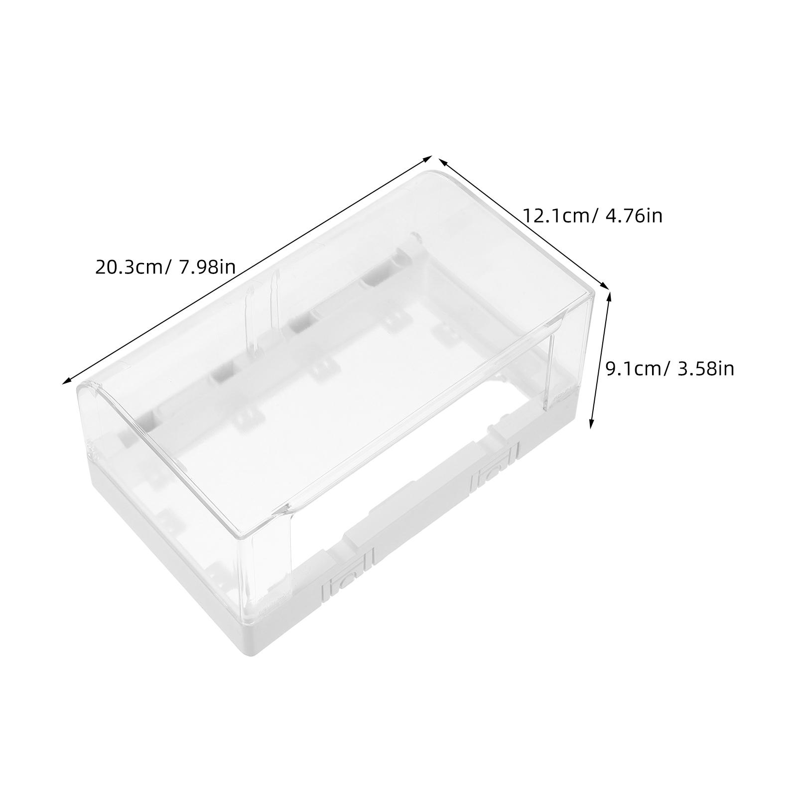 

Waterproof Outdoor Socket Cover with Dual Receptacle - Sticky Mount Outlet Protector for Exterior Bathroom Kitchen Applications other прозорий