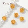 8mm 10mm Beads,Separators For Bracelets 18K Gold Plated Spacer Beads,Round Beads,DIY Jewelry Accessories,Necklace Findings