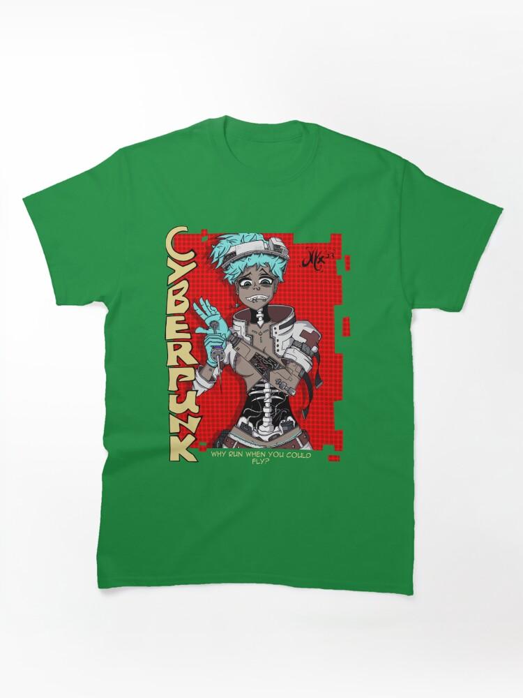Cyberpunk Edgerunners 2 Crazy Cyberpunk girl Classic Unisex T-Shirt