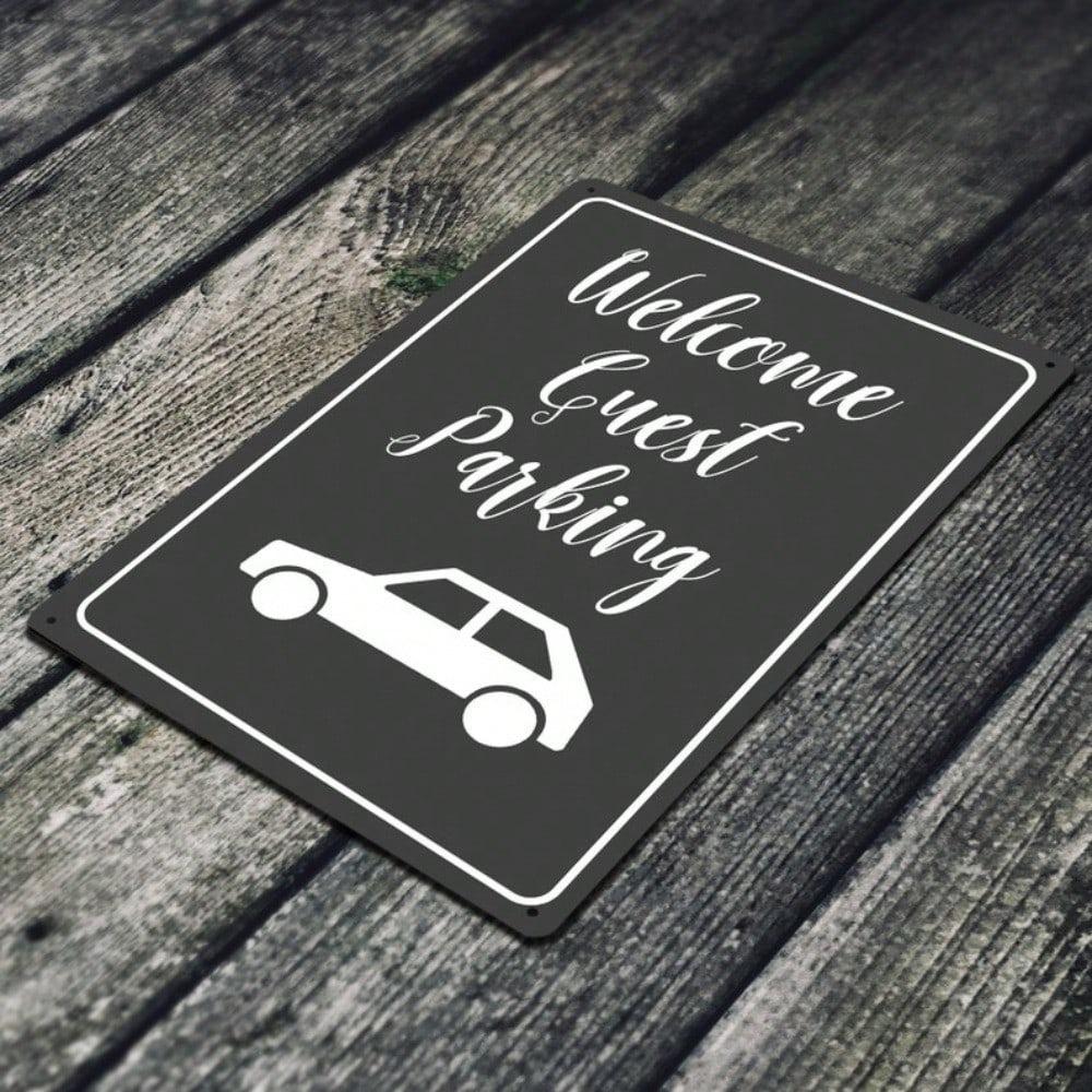 Vintage Tin Sign Welcome Wall Art 12x8 Inch Metal Decor for Bar Cafe Garage Man Cave