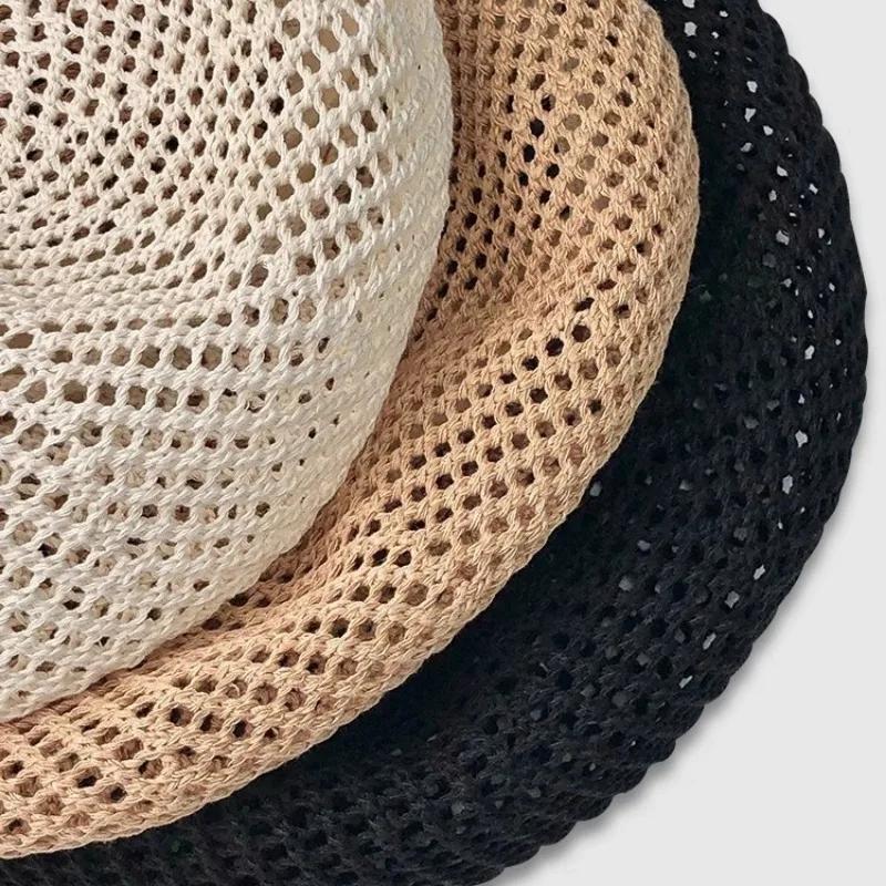 New Summer Solid Beret Hat For Women Outdoor Fashion Casual Hollow Breathable Sun Hat Female Boina Bonnet Cap Whiolesale Gift