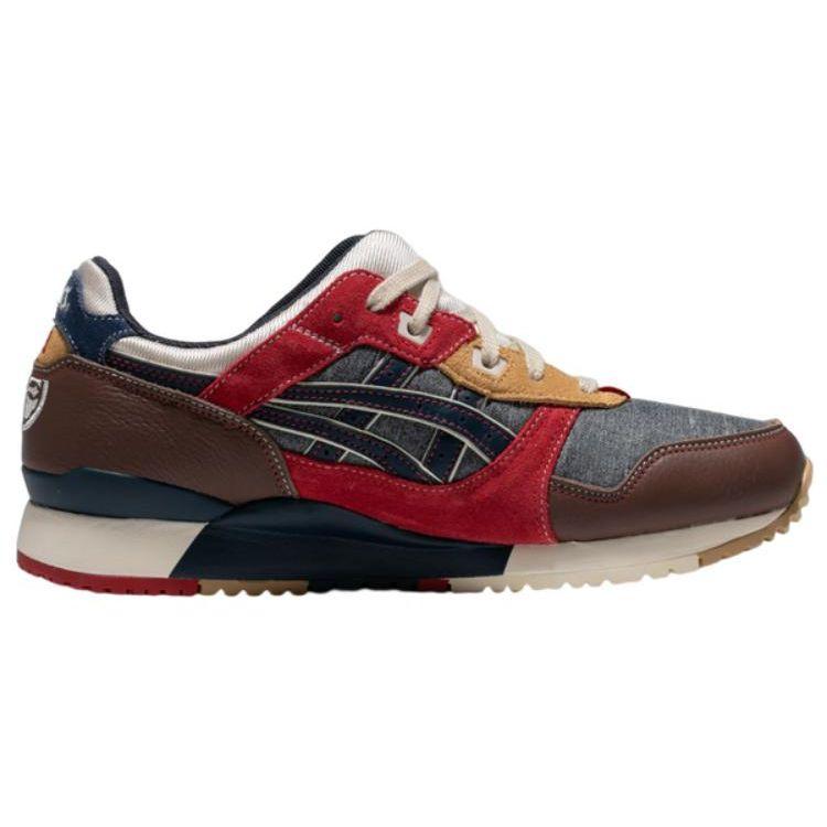 Evisu X Asics Gel-Lyte 3 Leather Sports Casual Low-Top Lifestyle Shoes Unisex Sneaker Red-Brown 1203A301-501