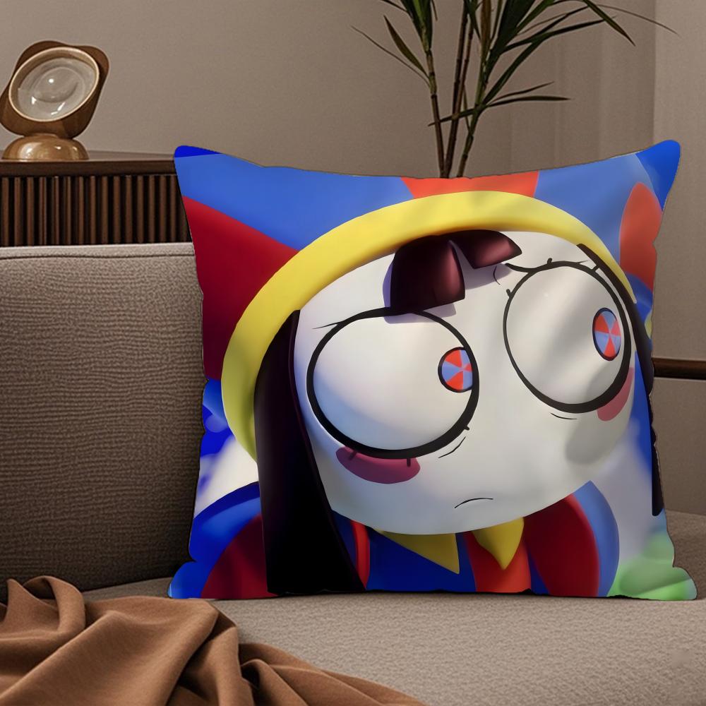 T-The A-Amazing D-Digital C-Circus Pillow Case Silky Elegant Comfort Sofa Bed Invisible Zipper