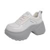 Small man increases height, platform dad shoes, women's spring and autumn versatile little white shoes with skirts, fashionable super hot casual spor