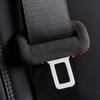 For Leading Ideal Li LiXiang L6 L7 L8 L9 Car Safety Belt Buckle Suede Leather Protective Cover Car Seatbelt Protective Cover