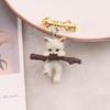 Bow Kitten Brooch: Women's Unique Dog Biting Socks & Pillow Accessories Pin