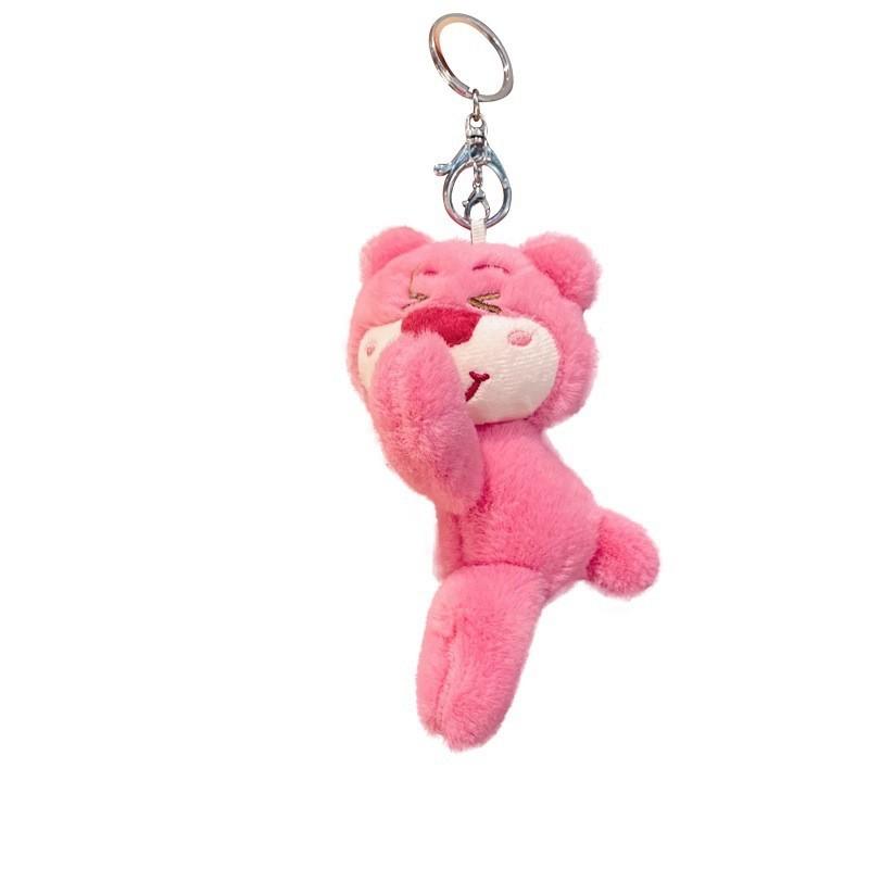 Bear Plush Cute Keychain Cartoon Doll Pendant Stuffed Toy Key Buckle Decoration