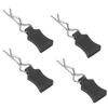 Body Shell Clip Pin Fixing Bracket Set Accessory Part for 1 8 1 10 1 12 RC Car(Black )