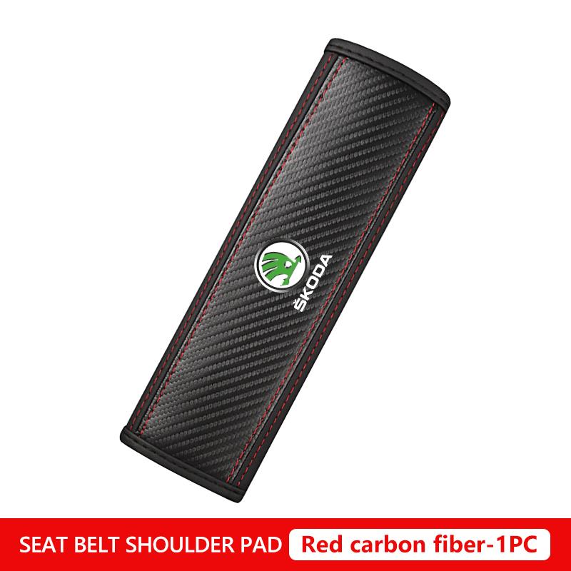 Ptncy6 Car Seat Belt Shoulder Protector Interior Decoration Accessories For Skoda VRS Octavia 1 2 3 A7 A5 Fabia Rapid Superb Yeti