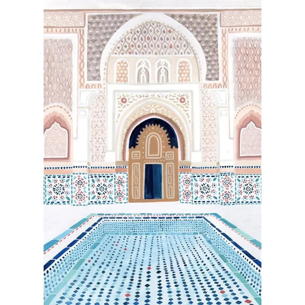World Travel City Poster Landscape Greece Italy Florence Paris France Canvas Print Painting Wall Art Living Room Home Decorative