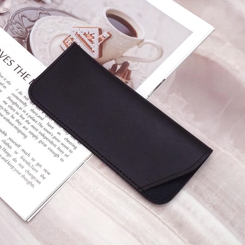 

Sunglasses Pouch Fashionable Glasses Pouch Reading Eyeglasses Protective Cover Premium Eyewear Protector Case For Travel Handbag чёрный