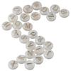 52 Pcs Round Alphabet Loose Beads White A-Z Letter Beads Charm  for Bracelets