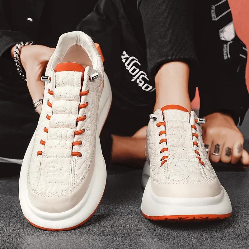 Herren Vulkanisierte Schuhe Sommer Neue Atmungsaktive Weiße Schuhe Herren Koreanischer Stil Trendy Vielseitige Sportschuhe Lässige Sneaker