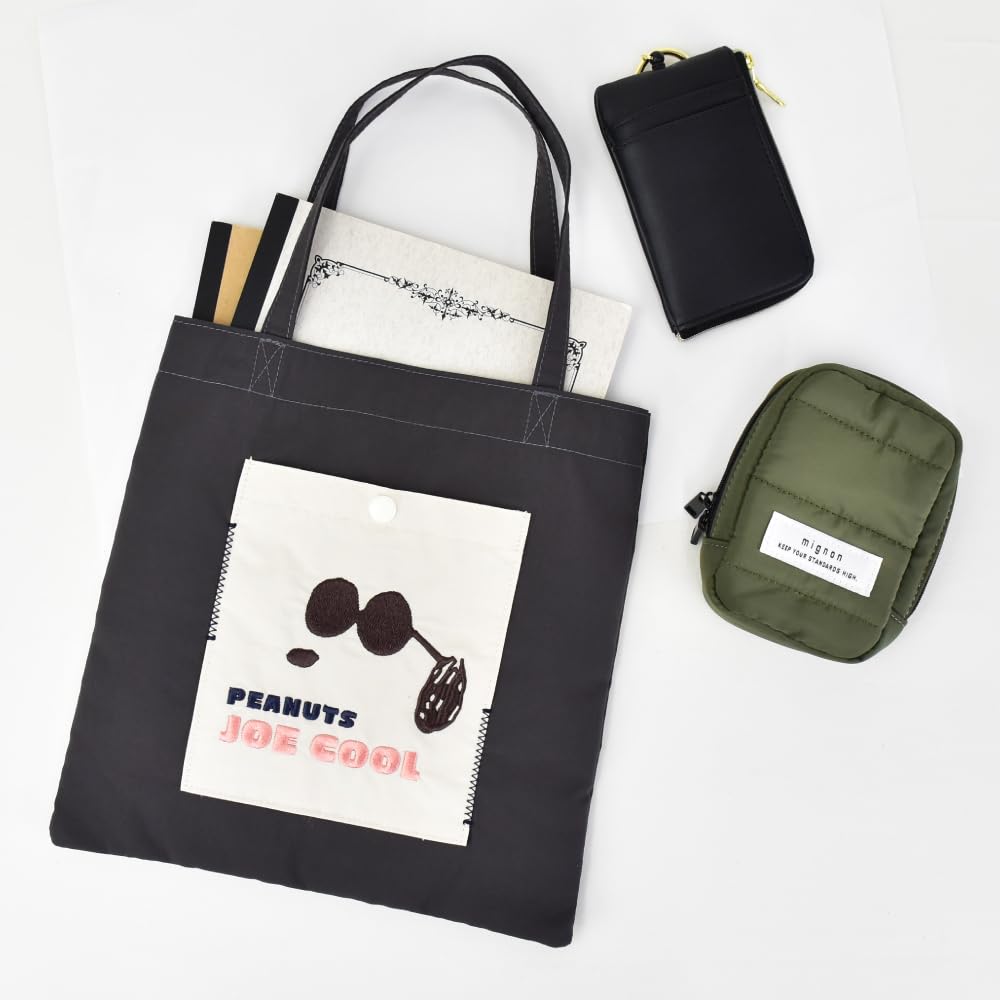 Marimo Craft Mini Tote Perfect for Outings and Character Joe Cool Bag, Small, Walks, Women's Goods, Snoopy0499, (SPC-1308)