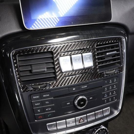 For Mercedes Benz G Class W463 13-18 Carbon Fiber Center Air Vent Outlet Cover