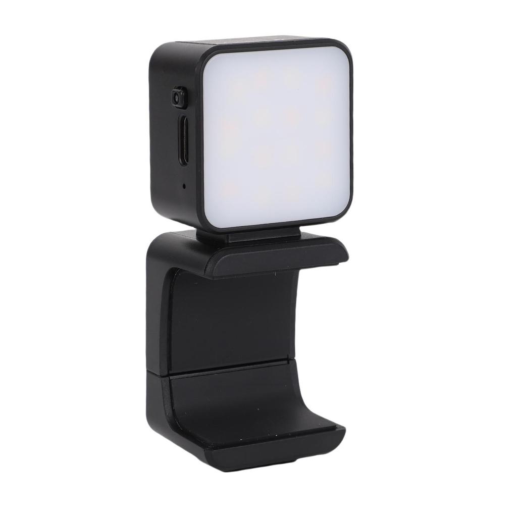 LED Video Light Fit for Pocket 3 Action Camera Adjustable Brightness Levels Portable Type C Rechargeable Auxiliary LED