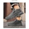 Chaussures de Travail Antidérapantes à Fermeture Éclair pour Homme Printemps Chaussures Décontractées Sportives Utilitaires Baskets