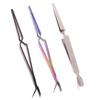 Stainless Steel Nail Shaping Tweezers For Uv Gel Tips C Curve Pinchers Sculpture Clip Nail Art Tools