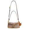 Coach Gato 26 Forma C Broche Correa de Hombro Extraíble Cuero Gamuza y Piel de Vaca Bolso Mediano Bolso de Mano para Mujer CCX14-B4F98